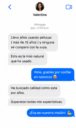 Conversación real con Valentina después de más de quince años usando pelucas